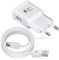 USB Ladegerät Stecker, Schnellladegerät Handy Netzteil mit 2M USB C Ladekabel für Samsung Galaxy S21,S20 FE,S10,S9,S8 Plus,A52,A52S,A53,A54,A40,A34,A33,A14,A13,Z Flip3,Z Fold3,M53,M52 5G, Weiß