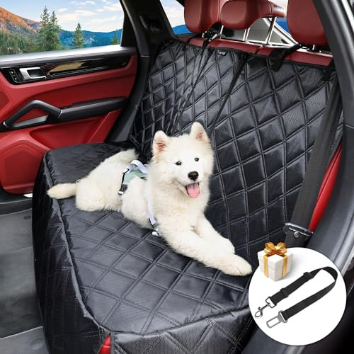 KYG Housse Siège Voiture Chien Protection Imperméable Détachable Qualité Supérieure Protection Banquette Arriere pour Chien et Enfant avec Voitures et SUV de Taille Moyenne et Grande ISOFIX 135x128cm