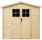 Gartenhaus Holz - Geräteschuppen Holz - Gerätehaus Hochwertige abschließbare Tür B236xL226xH218 cm/ 4,33 m2 - Fahrrad Schuppen - Gartenhäuser & aufbewahrung Wasserfestes Dach TIMBELA M369F