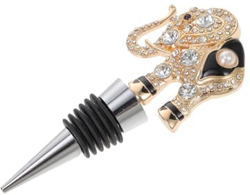 IMIKEYA 1pc Elephant Wine Bottle Stopper Metal Wine Stopper Silicone Wine Stopper Elephant Bottle Plugs Silicone Bottle Caps Crystal Wine Bottle Plug Sealing Plug Animal Plastic