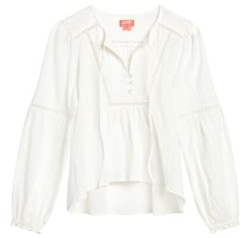 Superdry Damen Langärmelige Ibiza Strandbluse Wollweiß 36