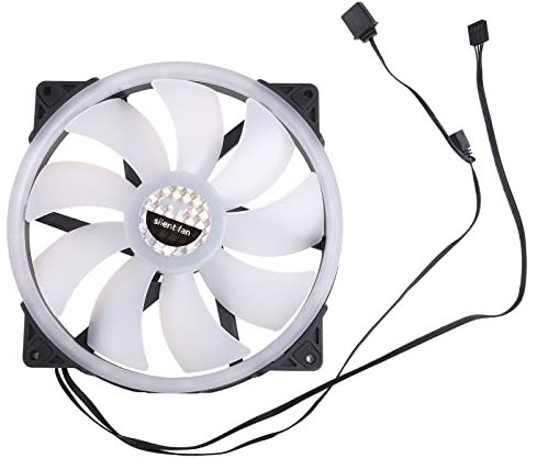WELLDOER CPU Coolers Radiators System LED 200mm For Case Fan Quiet Edition Colorful Chassis Fan For PC CPU Cases Chassis Radiator