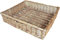 Arthur Cameron Rectangular Wicker Storage Footstool Tray / Under bed Basket (Antique Wash, Medium)