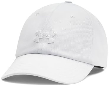 Under Armour Women's Blitzing Adjustable, Comfortable Running Cap for All-Day Breathability and Sun Protection, Women's Cap with Adjustable Sizing and Pre-Curved Visor,Halo Gray / / Halo Gray,OSFM