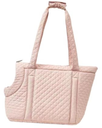 Fenteer Katzentragetasche, weiche Handtragetasche für Haustiere, Outdoor-Tragetasche mit weichen Seiten, Haustierzubehör, kleine Hundetragetasche, Rosa