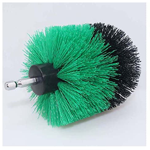CXVFY 1 brosse de nettoyage pour perceuse électrique de 8,9 cm, brosse de nettoyage pour tapis de voiture, canapé, meubles, brosse à polir (vert)