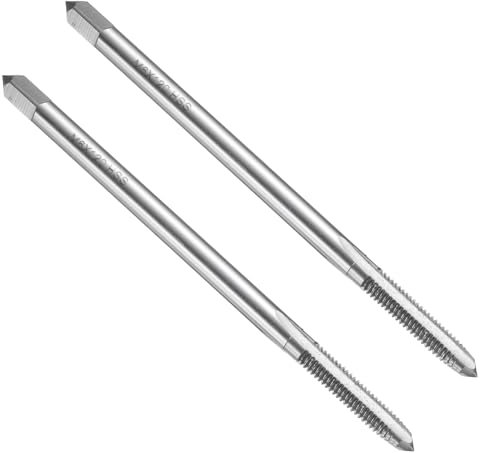 QUARKZMAN 2Pz Maschi Per Filettatura Diritto, M6 x 1 H2 120mm Extra Lunghe Filettatrici Metriche Per Macchina A Vite, Acciaio Ad Alta Velocità 6542 (HSS 6545)