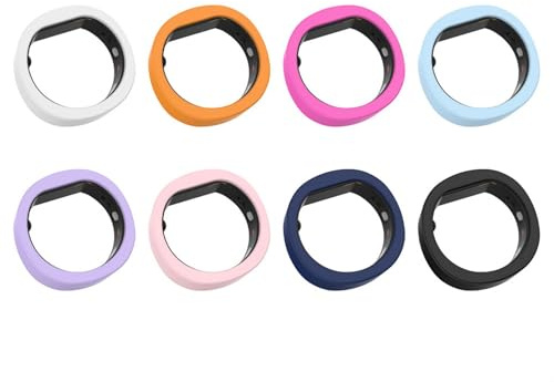 GIOPUEY Hülle Kompatibel mit RingConn Gen2/RingConn Gen2 Air, Silikon Stoßfeste Schutzhülle, Ultradünn Case Cover, Kein Geruch, Hülle Silikon - 8 Color - S 7/8/9