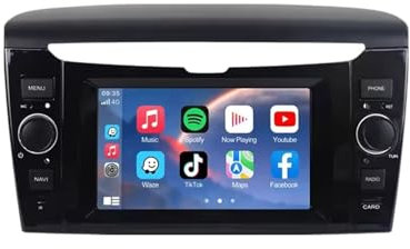 Android 14 Autoradio per Lancia Ypsilon 2012-2020, 7 Pollici Android 14 Doppio Din Car Auto Radio con Carplay con Schermo con Bluetooth GPS Navi WIFI Posteriore USB Wifi(M100S 1G+32G)