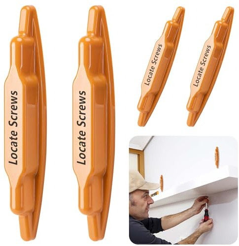 moonoom 4 Pcs Stud Finder Magnet, Powerful Magnetic Stud Detector, Compact Wall Metal Finder Tool for Drywall Construction Marking and Mounting