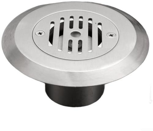 Sortie de vidange de piscine en acier inoxydable 304 avec contrôle du débit réglable et couvercle amovible pour installations aquatiques (type 50)