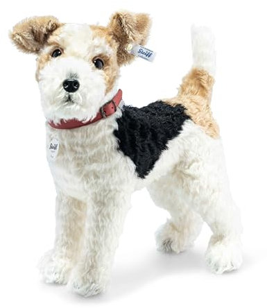 Steiff 031717 Fox Terrier Animals.foxy Foxy Foxterrier, Mehrfarbig, 35 cm