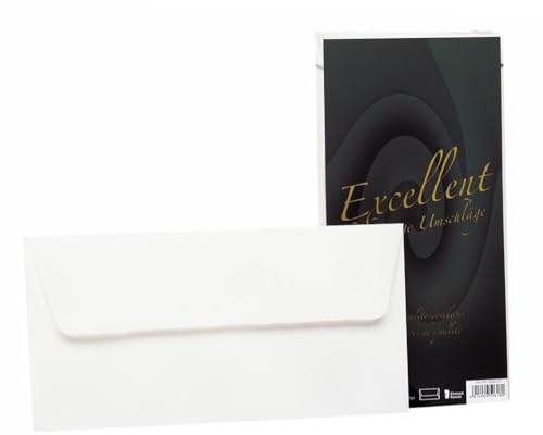 Rössler - Excellent Kuvert DIN lang 25 Stück Weiß