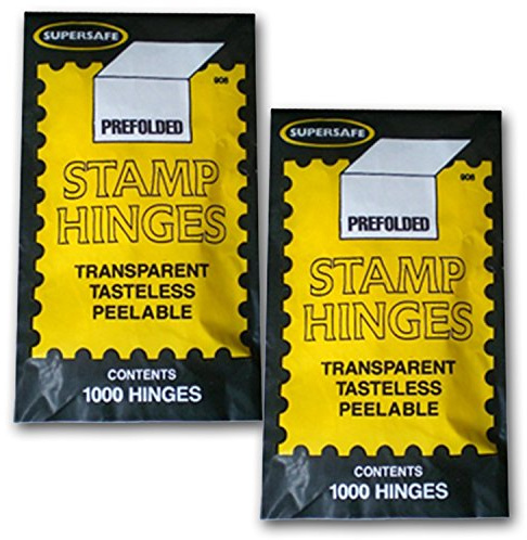 Supersafe Stamp Hinges Two Packs of 1000 - Total of 2000 Hinges by SuperSafe
