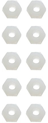 Sechskantmutter Mutter M4 Polyamid Kunststoff 10 Stück (0114)