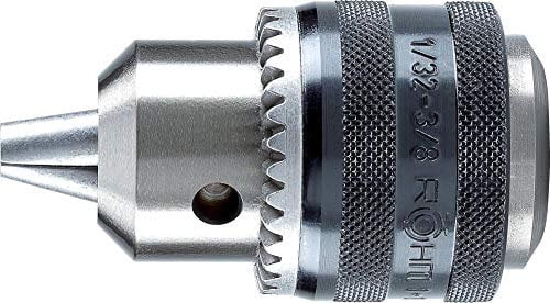ROHM Zahnkranz-Bohrfutter Prima 1-10mm B16 mit Sechskantaufnahme 1/4, Schlagbohrfest, Metall, für Bohrmaschine, Fräsmaschine, Drehmaschine