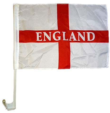 2 x England Car Flags
