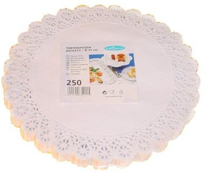 KA Cupcake Liners Container, rund, 12 cm, 250 Stück, weiß, einfach, Behälter