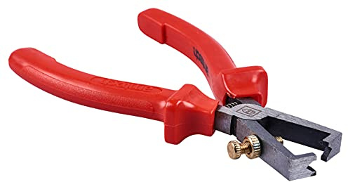Amtech – Superior Wire Stripper, Drop-Forged & Heat-Treated Steel, Anti-Slip Guards for Safer Control, Clean Insulation Removal for DIY & Trade Electrical Tasks, 150mm (6)