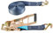 Connex Zurrgurt - Zweiteilig - 8 m x 50 mm - 5000 kg maximale Belastbarkeit - Mit Spannratsche & Spitzhaken - Aus Polyester / Spanngurt / Ladungssicherung / Ratschengurt / B34418