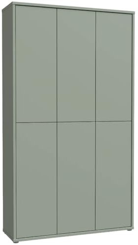 DEINE TANTE EMMA Schuhschrank Alice Springs Stauraum Garderobenschrank Mehrzweckschrank Salbei Green Grün ca. 110 x 192 x 35 cm