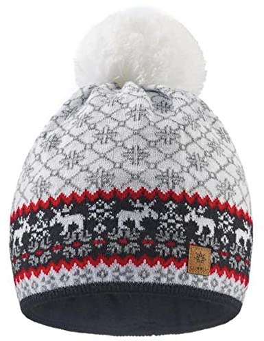 NORDIC Wurm Winter Beanie Mütze mit Ponpon Damen Herren HAT HATS SKI Snowboard Morefazltd (TM) (Nordic 47)