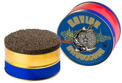 Caviar Baeri Français Boîte Origine – 500g - Acipenser baerii - Livraison réfrigérée - CAVIAR AMBASSADE