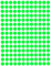 Bunte Sticker Neon Grün 8 mm runde Aufkleber – 0,8 cm Klebepunkte 2700 Stück von Royal Green