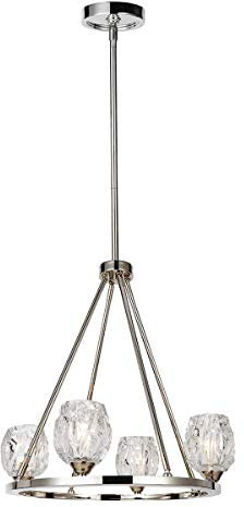 Elstead Lighting Chandelier, Polished Nickel