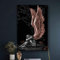 WXDQ Engel und Teufel grau Charakter Flügel Schädel Poster und Leinwand Kunst Bild für Wohnzimmer Dekor-50x70cmx1 Stück kein Rahmen