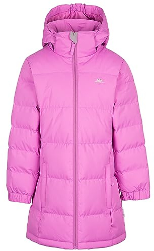 Trespass Girls Padded Casual Jacket Tiffy Deep Pink 2/3