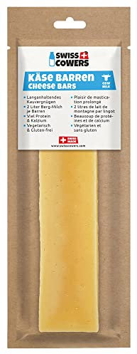 Swiss Cowers Käse Barren Original | 100% Schweizer Milch | Kauknochen aus Käse | Zahnpflege | langanhaltendes Kauvergnügen | einzigartig und lecker | Das Original aus der Schweiz (große Hunde)