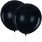 15 Stück 18 Zoll Großer Luftballons Schwarz, Jumbo Schwarz Latex Helium ballons für Party Deko(Ø 45 cm)