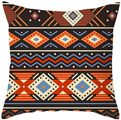 AMDXD Kissenbezüge 40x40cm, Schwarz Zierkissenhülle Esprit in Polyester mit Geometrisch Muster Sticken Muster für Büro Wohnzimmer, Bequem Haus Dekoration