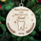 Best Dentist Ever Weihnachtsbaumschmuck, Holzbaumschmuck, Gravierte Weihnachtskugel Geschenkkarteneinlage für Familie und Freunde