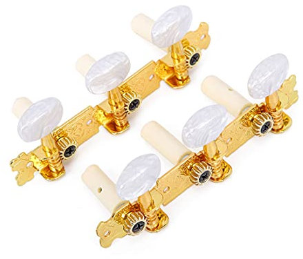 SCJJZ 2 Pièces Mécaniques pour Guitares Classiques, Boutons de Cheville Guitare Tuning Pegs pour Guitare Classique ou Guitare Acoustique