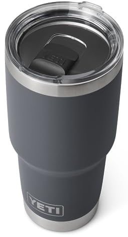 YETI Rambler, Edelstahl, Becher, Charcoal, 30 oz (887 ml)