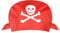 Aomig Pirat Bandana, 1 Stücke Pirat Kapitän, Kopftuch für Pirat Thema Party Halloween und Kinder Party Gefallen (Rot)