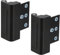sourcing map 2 Pack Home Security Door Lock, Door Reinforcement Lock 3 Inch Stop Withstand 800lbs, Front Doors Kick in Security Protector for Inward Swinging Doors, Black