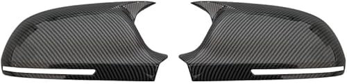 OGRAFF Auto Spiegelkappen für Audi A4 A5 B8 A3 8P A6 C6 Q3 Auto-Außenspiegel-Dekoration Abdeckung Rückansicht-Schutzkappen-Verkleidung,B-Carbon Fiber Pattern