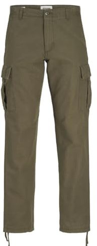 Jack&Jones Plus Herren Jpstkane Jjbarkley Pant Noos Pls Cargohose, Olive Night, 40W / 34L EU