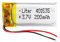 Batterie 401535 LiPo 3.7V 200mAh 0.74Wh 1S 5C Liter Energy Battery pour l'électronique Rechargeable Téléphone Portable Smartwatch GPS - Ne Convient Pas à la Radiocommande 37x15x4mm (200mAh|401535)