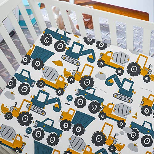 Spannbettlaken für Kinderbett Dinosaurier 140x70, 100% weiche Baumwolle Jersey, Baby Matratzenschoner Spannbetttuch Betttuch mit bis zu 15 cm Steghöhe Matratzenhöhe