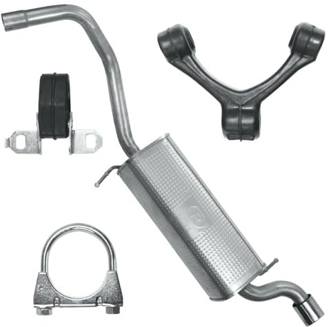 Polmo Schalldämpferset Auspuff Endtopf für Polo 5 V 6R 2009-2017 1.2 TSI Schrägheck