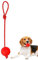 Poupangke Balle avec corde pour chien | Jouet flottant d'eau pour chiens | Balles élastiques en caoutchouc solide pour chiens de taille moyenne et grande taille - Balles en caoutchouc pour dressage et