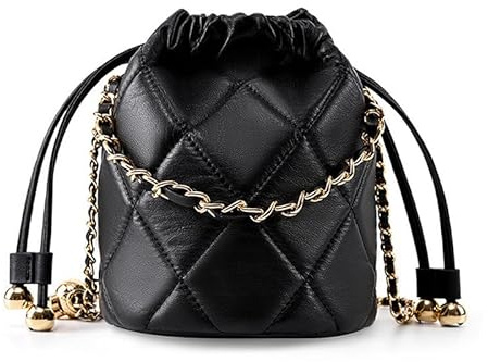 MOSAMHUA Damen gesteppt Leder Cross Body Umhängetasche Frauen Crossbody Tasche Kette Handtasche Clutch Geldbörse für Shopping Dating Tägliches Reisen Arbeiten