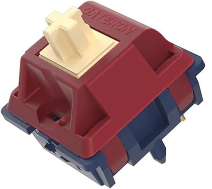 GUYEKS Gateron Quinn Keyboard Switches,5-Pin Factory Pre-lubed 59gf Tactile Switches Suitable for MX Mechanical Keyboards (10 Stück)