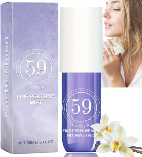 59# Fruity Body Spray, Perfume Crush Fragrance Mist, Hair and Skin Moisturizing Scent, Long Duration Spray, Attract and Enchant