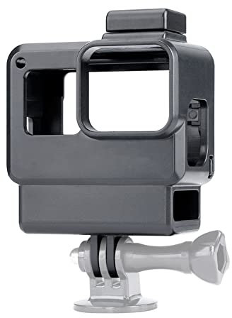 WinkWave Vlog Case Action Camera Housing Shell Vlogging Cage Frame with Cold Shoe Mount for GoPro Hero 7 6 5 Black for External Microphone & Pro 3.5mm Mic Adapter