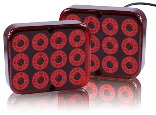 2PC Nebelschlussleuchte,Nebelscheinwerfer,Nebelschlussleuchte Led,12V Nebelschlussleuchte Anhänger für Anhänger, LKW, Wohnwagen, Van, Traktor,Auto